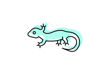 Leopar Gecko, vektör, piksel mükemmel, illüstratör dosyası