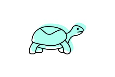 Kutu Kaplumbağası, vektör, piksel mükemmel, illüstratör dosyası