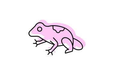 Zehirli Dart Kurbağası, vektör, piksel mükemmel, illüstratör dosyası