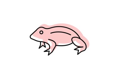 Afrika Cüce Kurbağası, vektör, piksel mükemmel, illüstratör dosyası