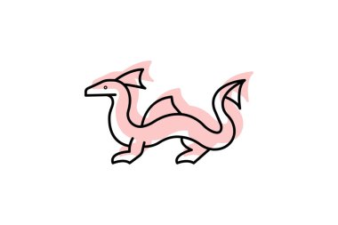 Su Ejderhası, vektör, piksel mükemmel, illüstratör dosyası