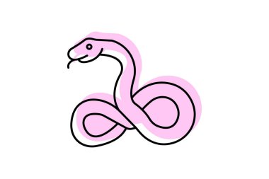 Yeşil Ağaç Pythonu, vektör, piksel mükemmel, illüstratör dosyası