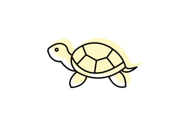 Boyalı Kaplumbağa, vektör, piksel mükemmel, illüstratör dosyası