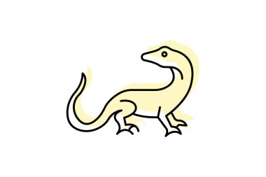 Basilisk Kertenkele, vektör, piksel mükemmel, illüstratör dosyası