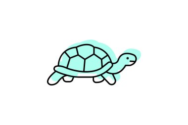 Rus Kaplumbağa, vektör, piksel mükemmel, illüstratör dosyası