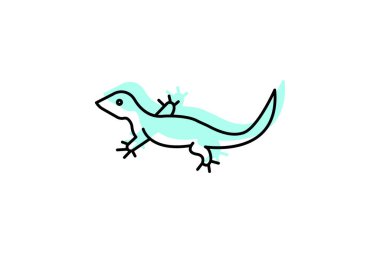 Dikenli Kertenkele, vektör, piksel mükemmel, illüstratör dosyası