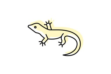 Çit Kertenkele, vektör, piksel mükemmel, illüstratör dosyası