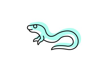 Cam Kertenkele, vektör, piksel mükemmel, illüstratör dosyası