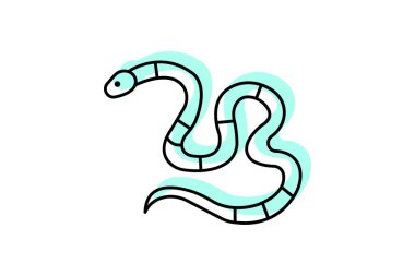 Mercan Yılanı, vektör, piksel mükemmel, illüstratör dosyası