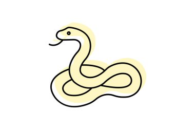 Pürüzsüz Yeşil Yılan, vektör, piksel mükemmel, illüstratör dosyası