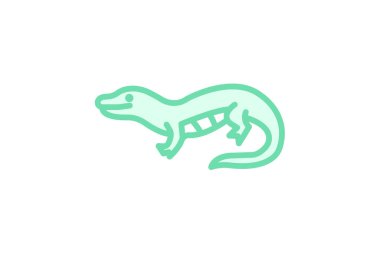 Mavi Dilli Skink, vektör, piksel mükemmel, illüstratör dosyası