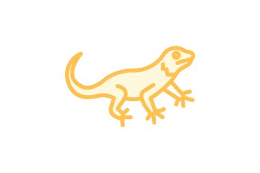 Yakalı Kertenkele, vektör, piksel mükemmel, illüstratör dosyası