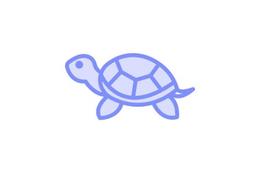 Boyalı Kaplumbağa, vektör, piksel mükemmel, illüstratör dosyası