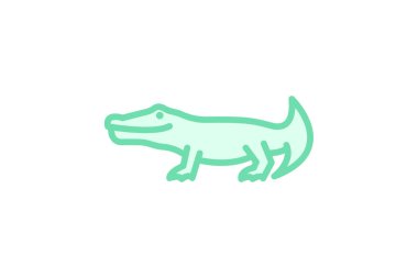 Kayman, vektör, piksel mükemmel, illüstratör dosyası