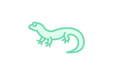 Şişman Kuyruklu Gecko, vektör, piksel mükemmel, illüstratör dosyası