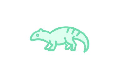 Armadillo Kertenkele, vektör, piksel mükemmel, illüstratör dosyası