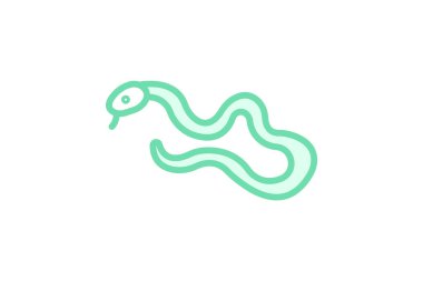 Kirpik Viper, vektör, piksel mükemmel, illüstratör dosyası