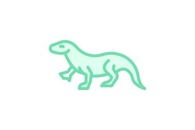 Komodo Ejderhası, vektör, piksel mükemmel, illüstratör dosyası