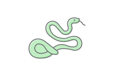 Jartiyer Yılan, vektör, piksel mükemmel, illüstratör dosyası