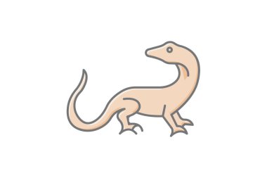 Basilisk Kertenkele, vektör, piksel mükemmel, illüstratör dosyası