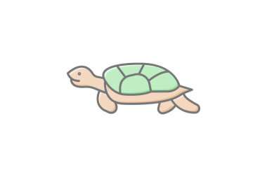 Çamur Kaplumbağa, vektör, piksel mükemmel, illüstratör dosyası