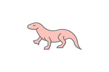 Komodo Ejderhası, vektör, piksel mükemmel, illüstratör dosyası