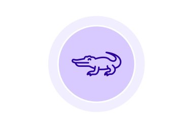 Timsah, vektör, piksel mükemmel, illüstratör dosyası