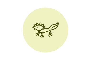 Axolotl, vektör, piksel mükemmel, illüstratör dosyası