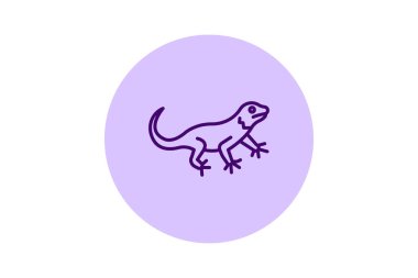 Yakalı Kertenkele, vektör, piksel mükemmel, illüstratör dosyası