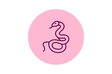 Çıngıraklı yılan, vektör, piksel mükemmel, illüstratör dosyası