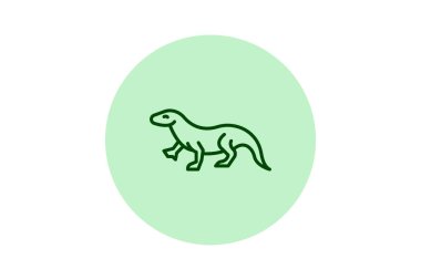 Komodo Ejderhası, vektör, piksel mükemmel, illüstratör dosyası
