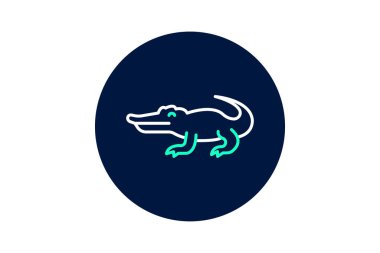 Timsah, vektör, piksel mükemmel, illüstratör dosyası