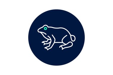 Kurbağa, vektör, piksel mükemmel, illüstratör dosyası