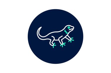 Yakalı Kertenkele, vektör, piksel mükemmel, illüstratör dosyası