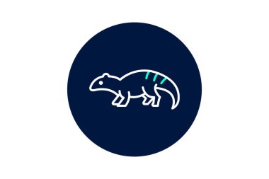 Armadillo Kertenkele, vektör, piksel mükemmel, illüstratör dosyası