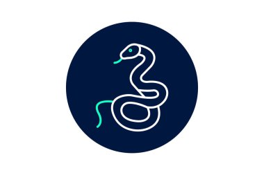 Çıngıraklı yılan, vektör, piksel mükemmel, illüstratör dosyası