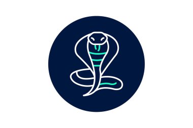 Kobra, vektör, piksel mükemmel, illüstratör dosyası