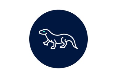 Komodo Ejderhası, vektör, piksel mükemmel, illüstratör dosyası