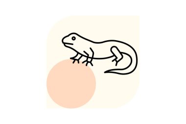 Yeşil iguana, vektör, piksel mükemmel, illüstratör dosyası