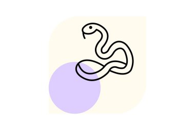 Mısır Yılanı, vektör, piksel mükemmel, illüstratör dosyası