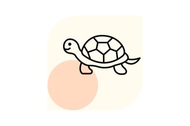 Kaplumbağa, vektör, piksel mükemmel, illüstratör dosyası