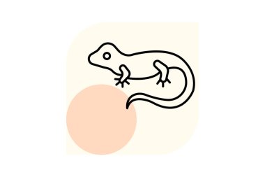 Örtülü Bukalemun, vektör, piksel mükemmel, illüstratör dosyası