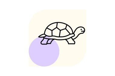 Çöl Kaplumbağası, vektör, piksel mükemmel, illüstratör dosyası