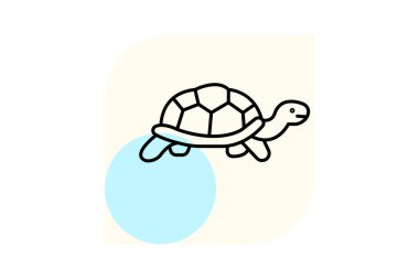 Rus Kaplumbağa, vektör, piksel mükemmel, illüstratör dosyası