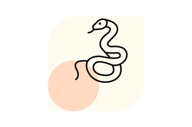 Çıngıraklı yılan, vektör, piksel mükemmel, illüstratör dosyası