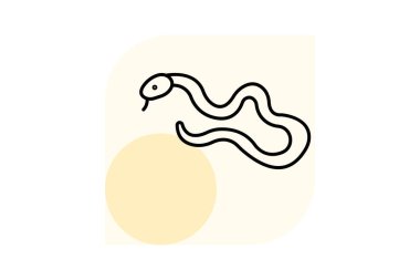 Kirpik Viper, vektör, piksel mükemmel, illüstratör dosyası