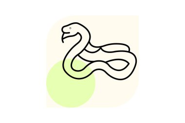 Gaboon Viper, vektör, piksel mükemmel, illüstratör dosyası