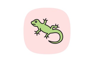 Armalı Gecko, vektör, piksel mükemmel, illüstratör dosyası