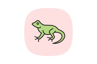 Fırfırlı Kertenkele, vektör, piksel mükemmel, illüstratör dosyası