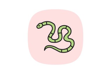 Mercan Yılanı, vektör, piksel mükemmel, illüstratör dosyası